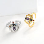 Lotuksenkukka 7 chakran sormus naisille 