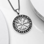 Vegvisir kompassi kaulakoru viikinki-riipus