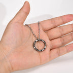 Viikinkikaulakoru pyöreällä teräsriimukorulla 23