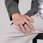 Sormus Kierrettävä Stressiä Vähentävä Sormus Musta Silmä