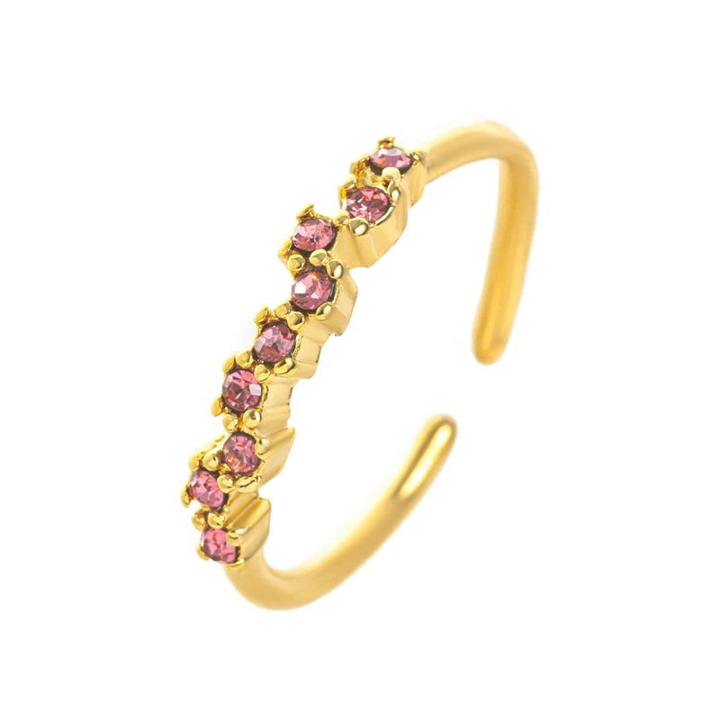 Sormus, jossa on syntymäkivi zirkoni