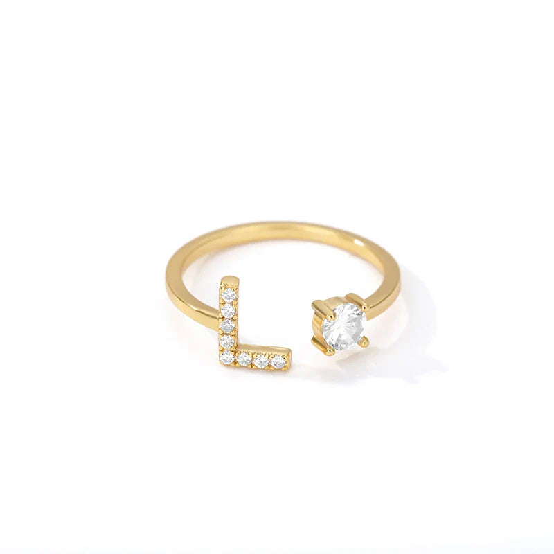 Personoitu sormus alkukirjaimella l