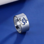 Tiibetiläinen buddhalainen Om-sormus hopea