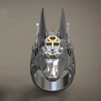 Antiikin Egyptin Anubis-sormus