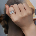 Egyptin sormus Horuksen silmä Oudjat hopea