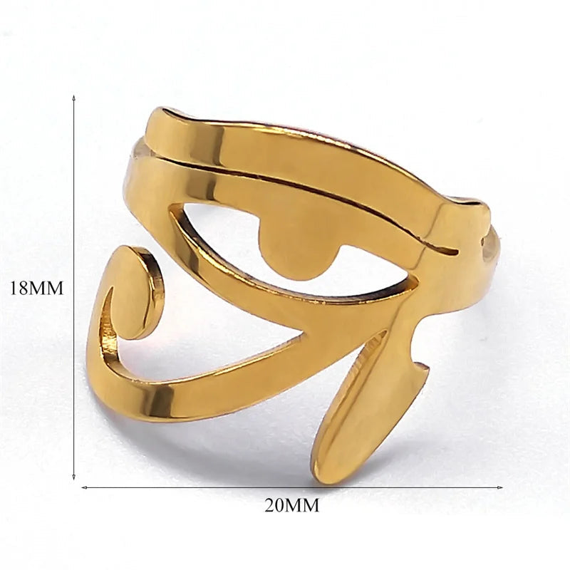 Sormus Egypti Horuksen silmä Oudjat Noituus kulta