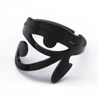 Sormus Egypti Horuksen silmä Oudjat Noituus musta