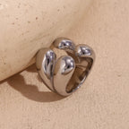 Alkuperäinen sormus vesipisara hopeaa