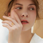 Naisten lootuskukkasormus kulta