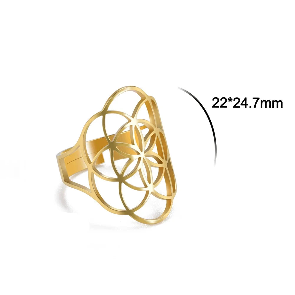 Elämän siemen -sormus naisille