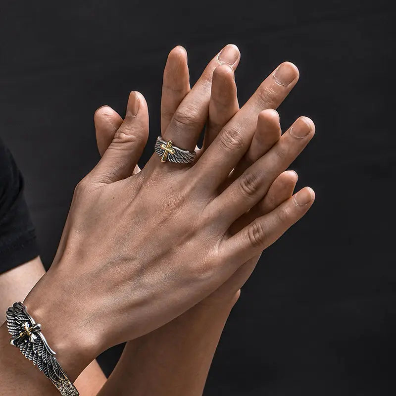 Miesten sormus Risti Kristillinen sormus