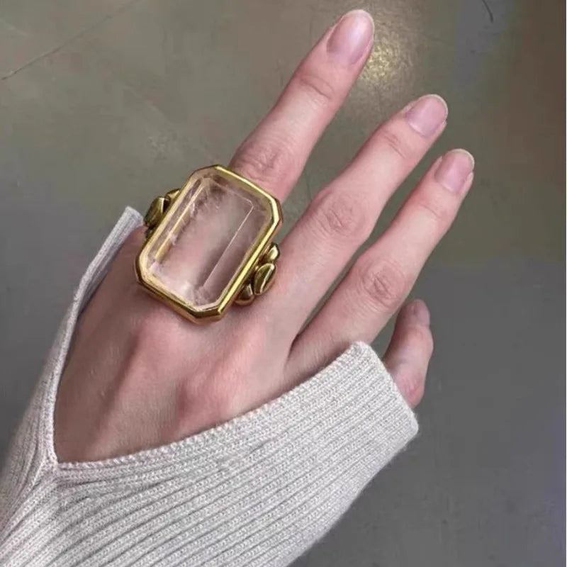 Bague Marique crystal vintage français
