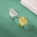 Noidan solmu -sormus, suojaava naisten Wicca-sormus kulta