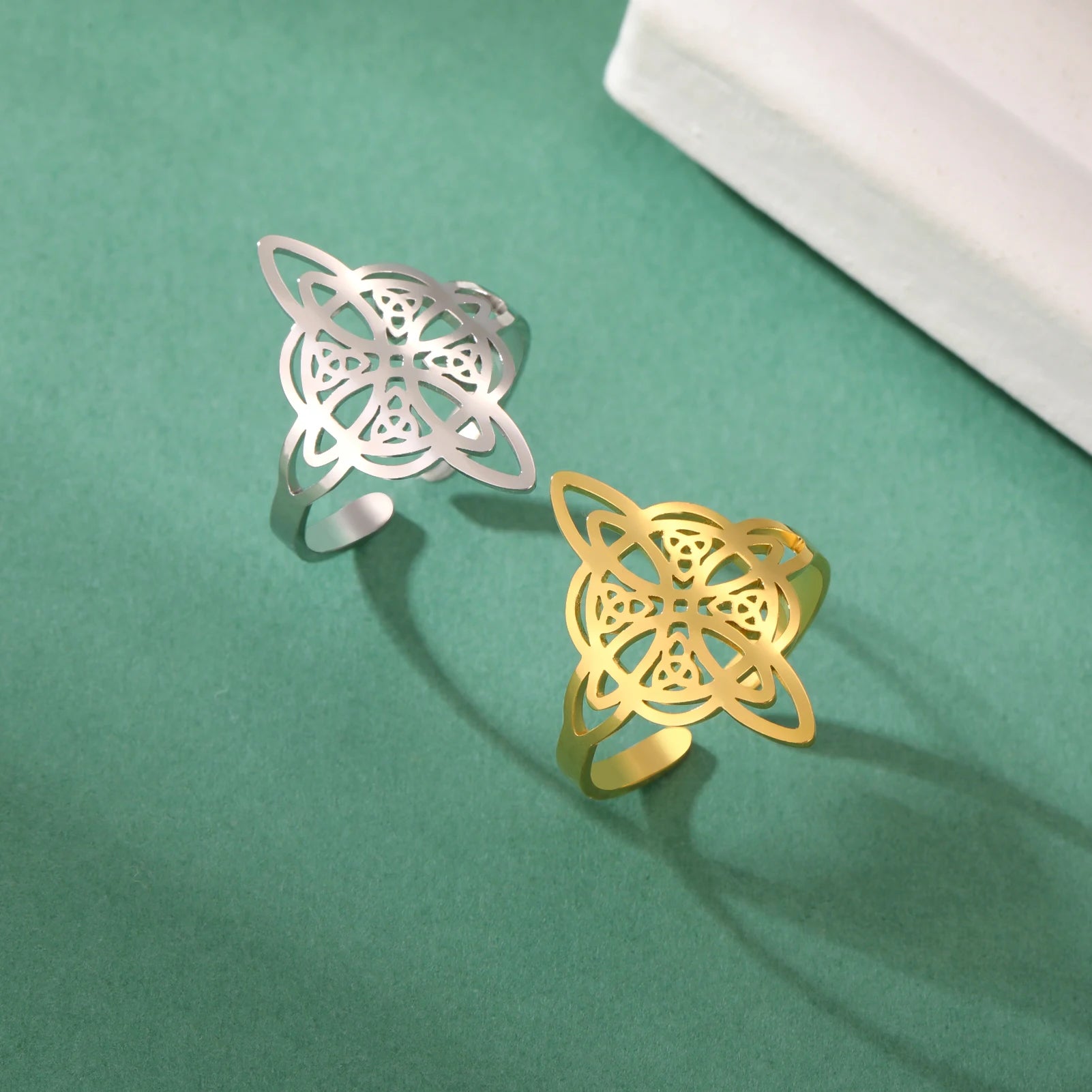 Noidan solmu -sormus, suojaava naisten Wicca-sormus kulta