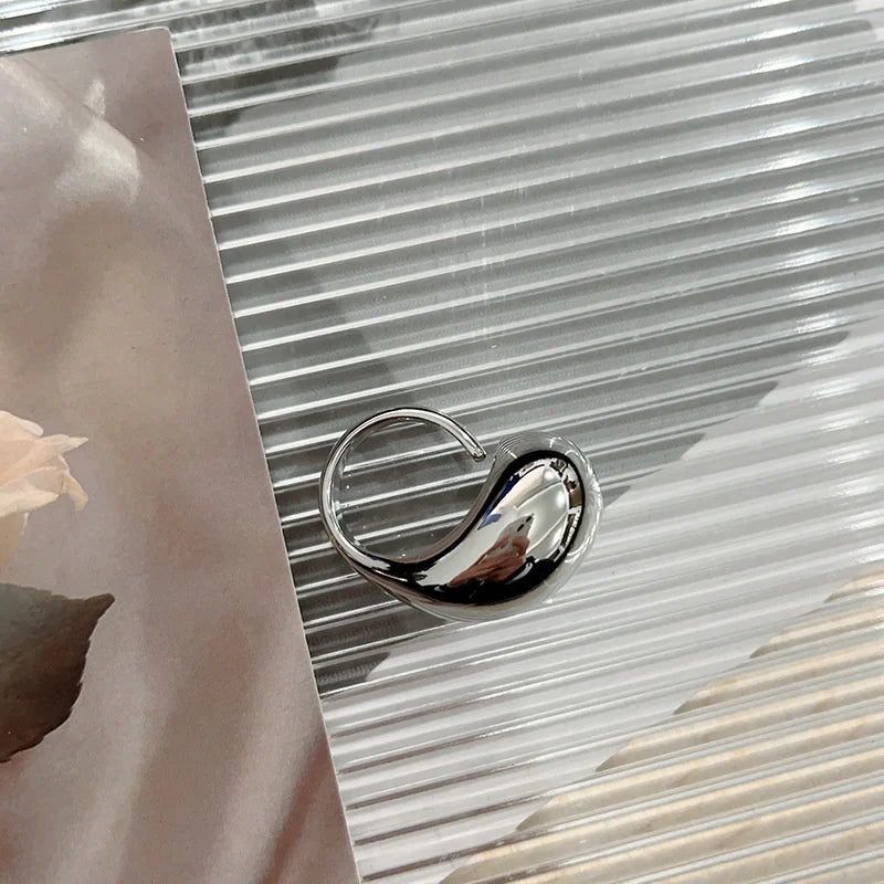 Alkuperäinen sormus Suuri vesipisara hopea