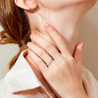 Pentagrammi noituus sormus naisille Wiccan hopea