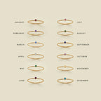 Hopeasormus & Kultainen syntymäkivisormus 