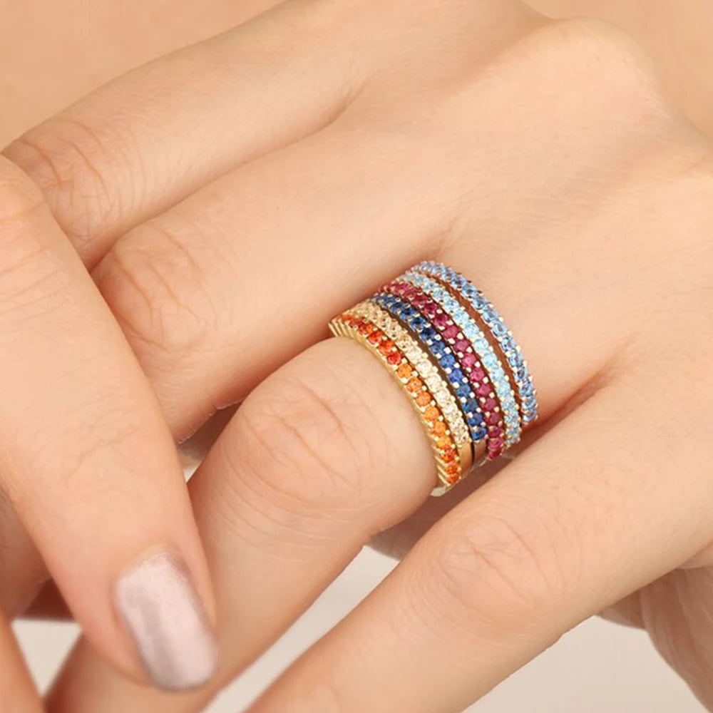 Kultainen ja hopeinen naisten syntymäkivisormus 