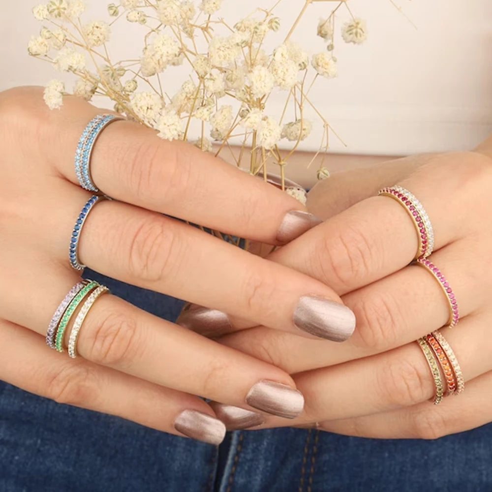 Kultainen ja hopeinen naisten syntymäkivisormus 