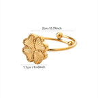 Retro-sormus nelilehtisellä apilalla