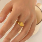 Sormus Retro Aurinko Tähdet kulta