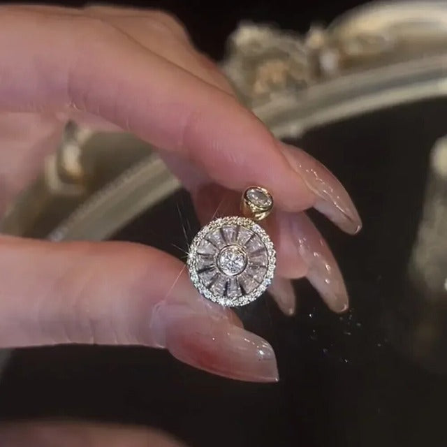 Naisten hopeinen pyörivä stressinpoistorengas