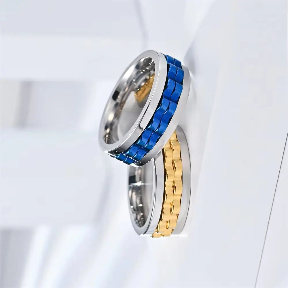 Pyörivä sormus ahdistusta vastaan miehille 4