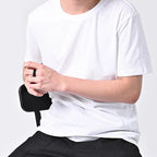 Miesten musta pyörivä stressinlievityssormus