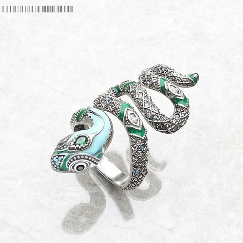 Sormus Serpenti Smaragdi - Exception®