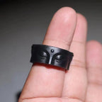 Budhan pään sormus musta