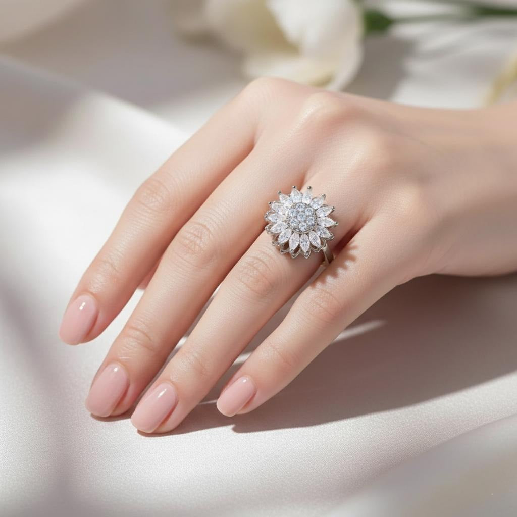 Auringonkukkasormus stressin lievittämiseen 