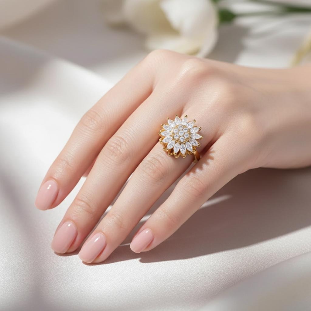 Auringonkukkasormus stressin lievittämiseen 