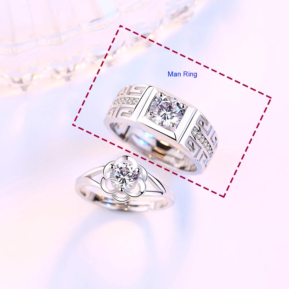 Sormuksia pareille Miehille Kukkasormus