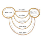 Naisille tarkoitettu olkaketjukoru - Solisluu ja olkapää kulta