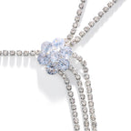 Naisten olkakoriste - Hopeinen solisluu- ja olkaketju