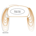 Naisille tarkoitettu olkapääkoru - Solisluu ja olkapäiden ketju kulta