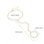 Naisten koru ketju käteen ja sormeen rannekoru