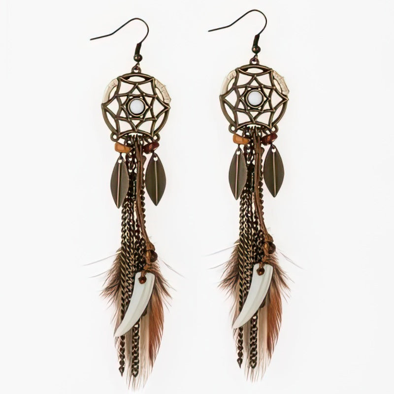 Feather Dream Catcher -korvakorut