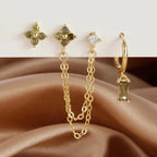 Korvakorut syntymäkivellä zirkonilla