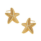 Naisten meritähtikorvakorut simpukkanaula