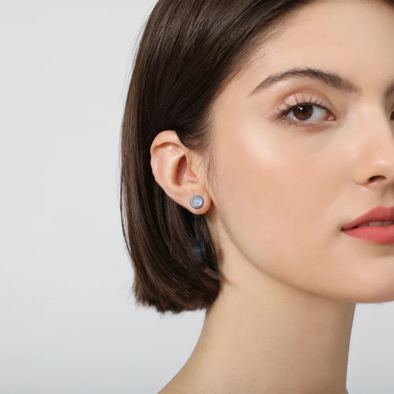 Naisten Kuukivi Nappikorvakorut