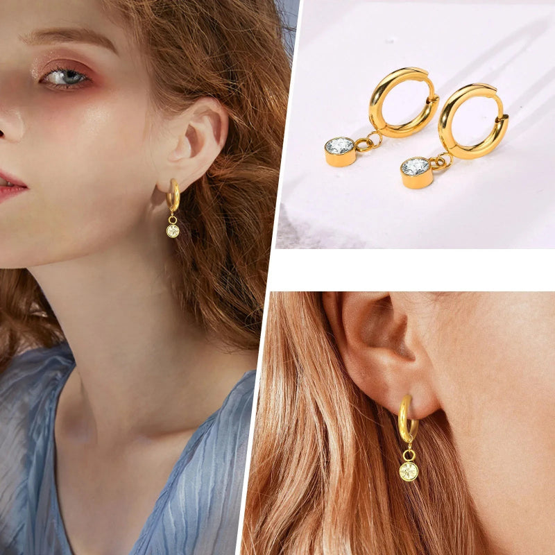 Kreolikorvakorut syntymäkiven zirkonilla 