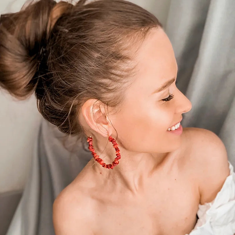 Korvakorut Punainen korallirenkaat