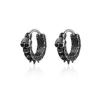 Goottiset luurankopäiset rengaskorvakorut