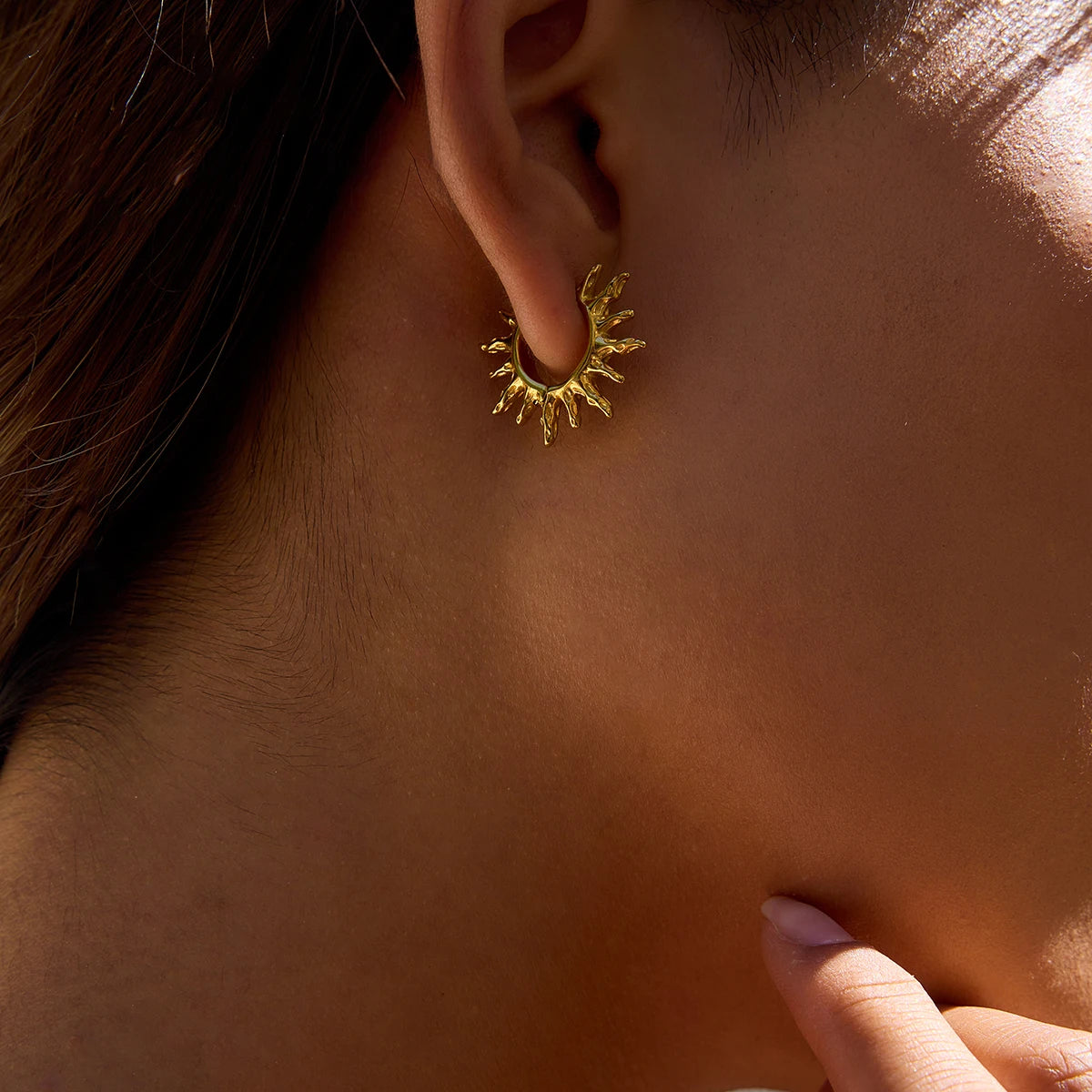 Auringon kreolikoru korvakorut