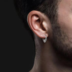 Hopeiset pohjoismaiset viikinkirenkaat korvakorut