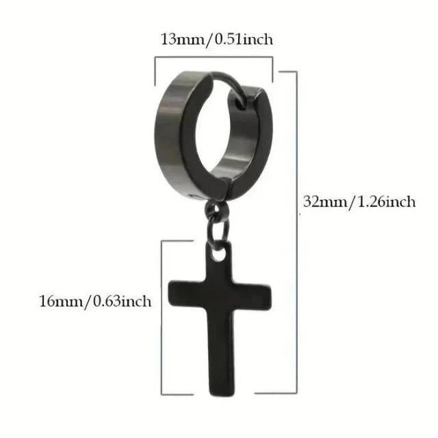 Risti-korvakorut miehille ja naisille