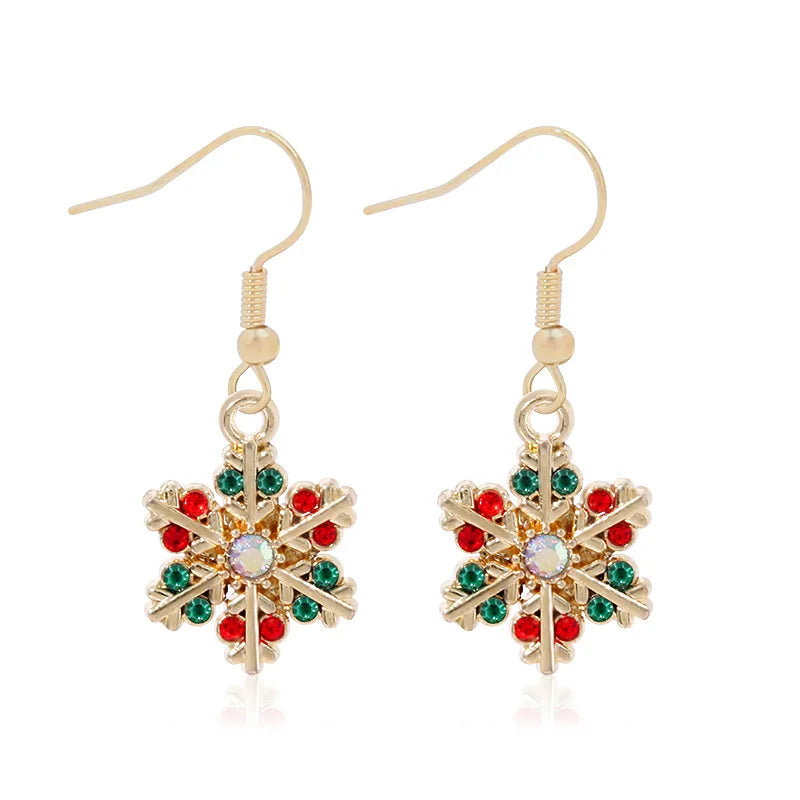 Korvakorut lumihiutale roikkuvat zirkoni naisille tyyli 3