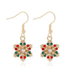 Korvakorut lumihiutale roikkuvat zirkoni naisille tyyli 3