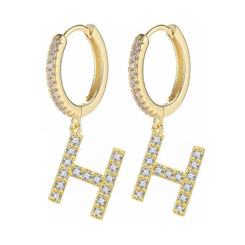 Naisten korvarenkaat alkukirjaimella h